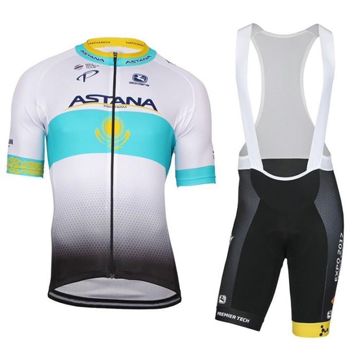 Conjunto corto de ciclismo Astana para un verano cómodo y fresco
