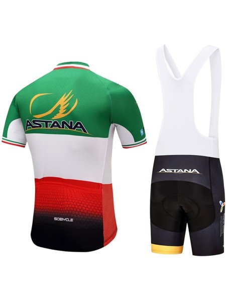 Conjunto Corto de Ciclismo Astana para un Verano Cómodo y Fresco