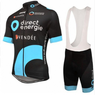 Conjunto de ciclismo corto Direct Energie: comodidad y estilo para tus paseos