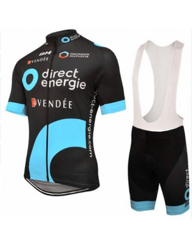 Conjunto de ciclismo corto Direct Energie: comodidad y estilo para tus paseos