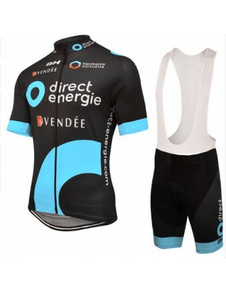 Conjunto de ciclismo corto Direct Energie: comodidad y estilo para tus paseos