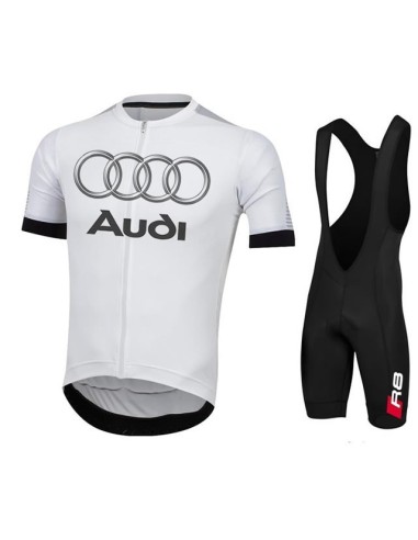 Conjunto corto de ciclismo Audi: comodidad y estilo para tus rutas