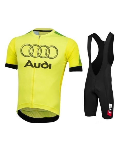 Conjunto corto de ciclismo Audi: comodidad y estilo para tus paseos