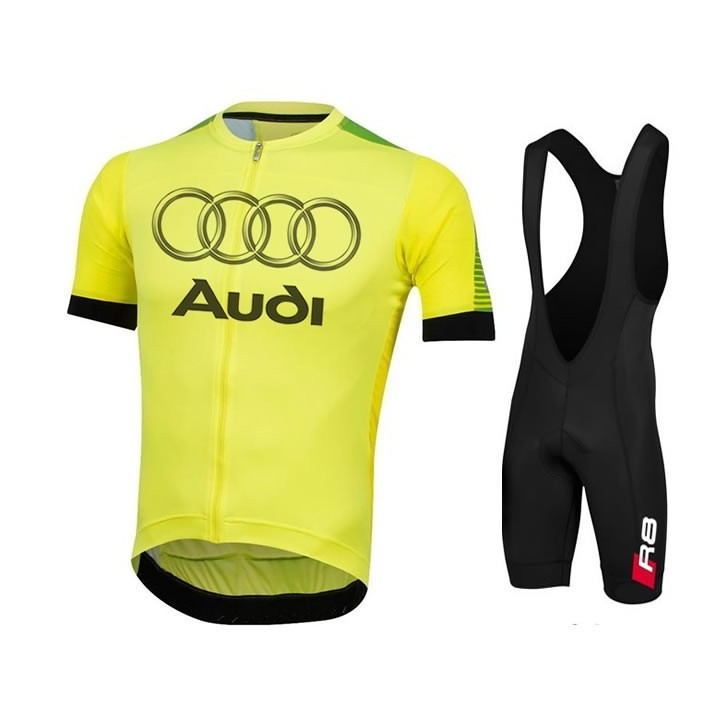 Conjunto corto de ciclismo Audi: comodidad y estilo para tus paseos