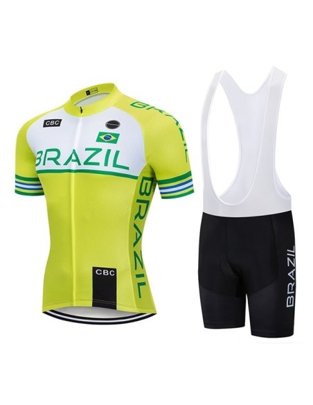 Conjunto de ciclismo corto Brasil: comodidad y frescura para tus paseos