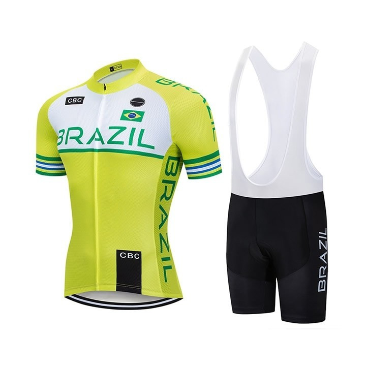 Conjunto de ciclismo corto Brasil: comodidad y frescura para tus paseos