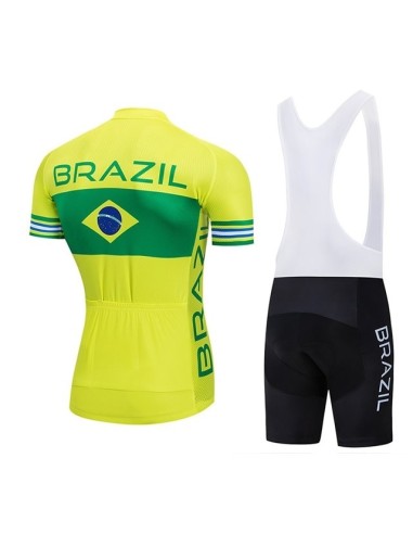 Conjunto de ciclismo corto Brasil: comodidad y frescura para tus paseos