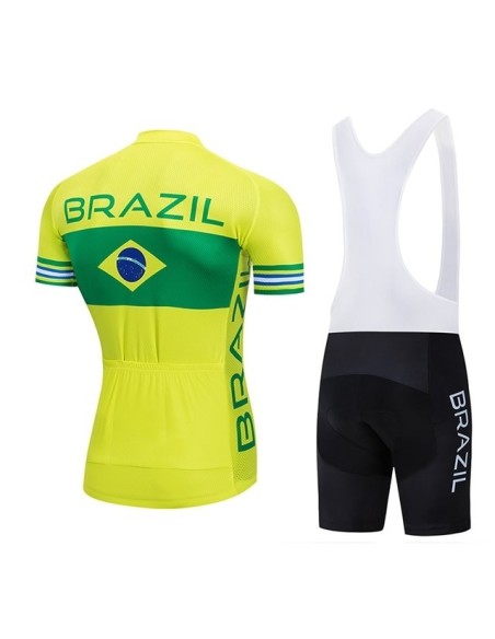Conjunto de ciclismo corto Brasil: comodidad y frescura para tus paseos