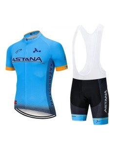 Conjunto corto de ciclismo Astana: comodidad y estilo para tus rutas