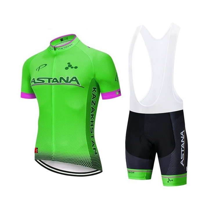 Conjunto corto de ciclismo Astana: comodidad y estilo para tus rutas