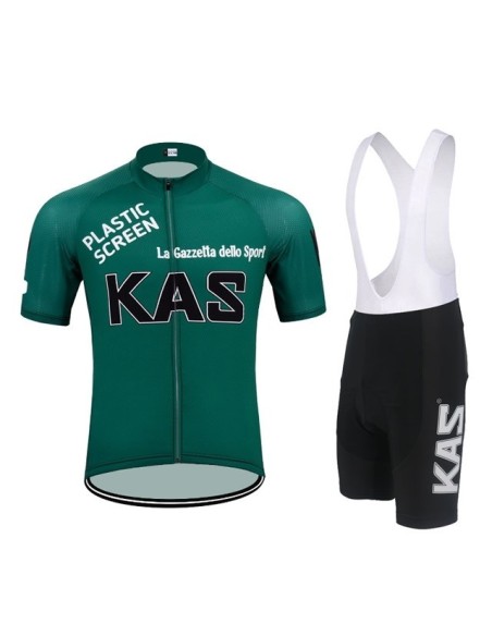 Conjunto de ciclismo corto Kas: comodidad y frescura para tus paseos