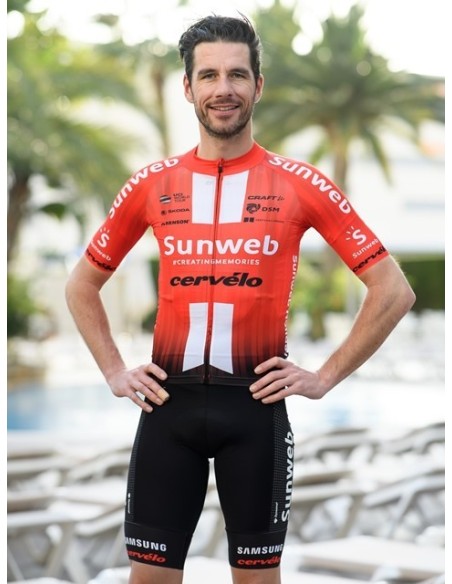 Conjunto corto de ciclismo Sunweb: comodidad y estilo para tus rutas