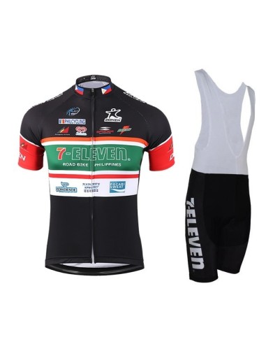 Conjunto corto de ciclismo 7 Eleven: comodidad y estilo para tus paseos