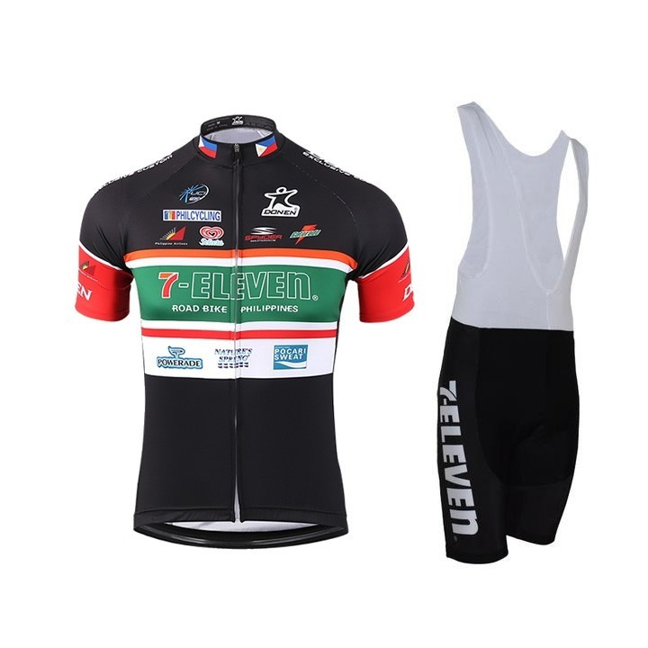 Conjunto corto de ciclismo 7 Eleven: comodidad y estilo para tus paseos