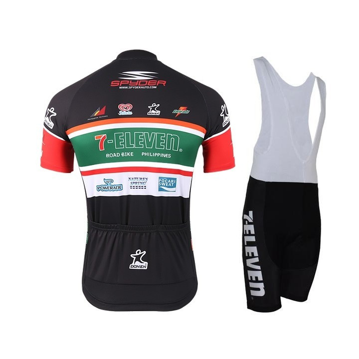 Conjunto corto de ciclismo 7 Eleven: comodidad y estilo para tus paseos