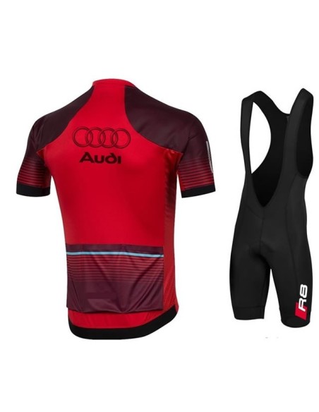 Conjunto corto de ciclismo Audi: comodidad y frescura para tus paseos