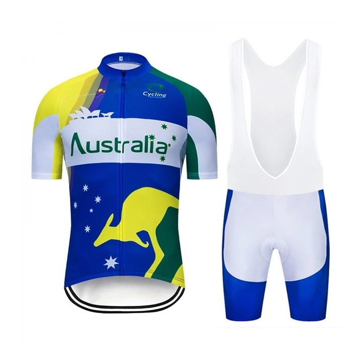 Equipación de ciclismo corta cómoda y fresca para el verano en Australia