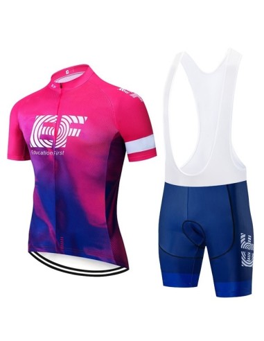 Conjunto corto de ciclismo EF Education First: comodidad y estilo para tus paseos de verano