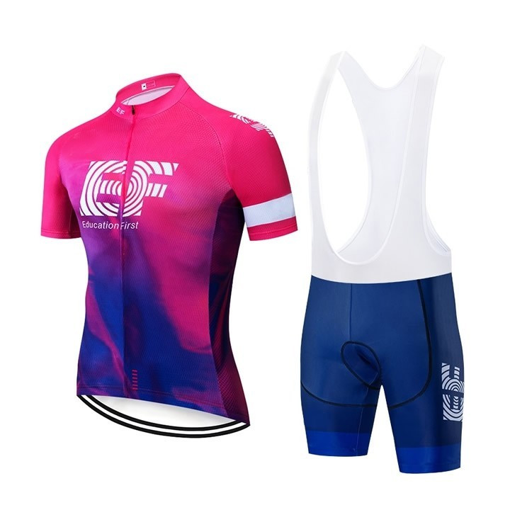 Conjunto corto de ciclismo EF Education First: comodidad y estilo para tus paseos de verano