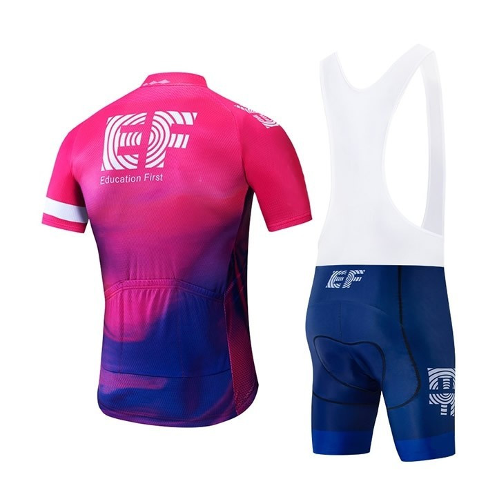 Conjunto corto de ciclismo EF Education First: comodidad y estilo para tus paseos de verano