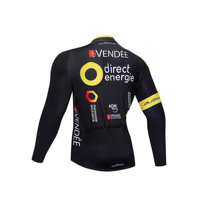 Maillot de ciclismo largo Direct Energie, comodidad y estilo para tus rutas