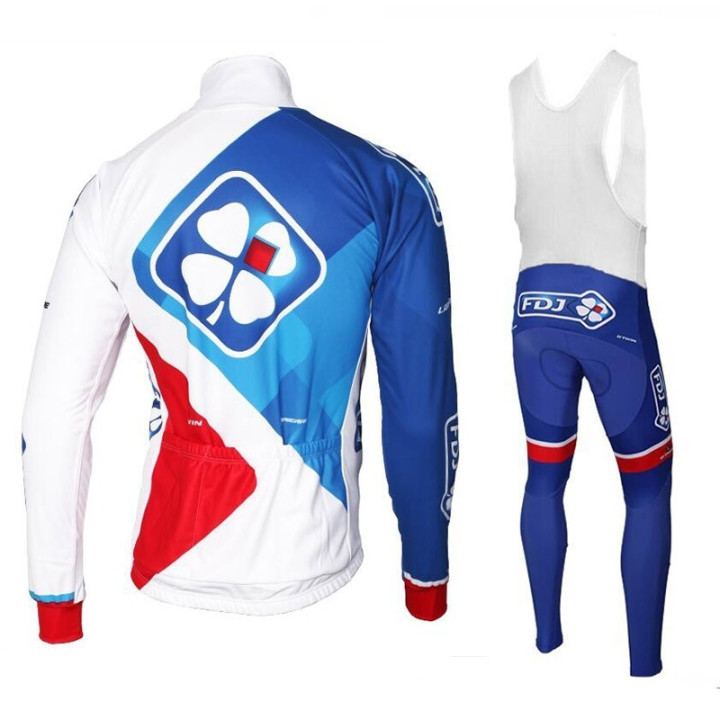 Equipación de ciclismo larga Groupama FDJ: comodidad y estilo para tus rutas en bici