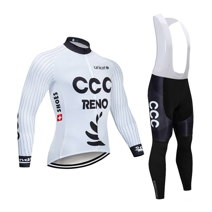 Equipación de ciclismo larga CCC para estar cómodo y fresco en tus rutas