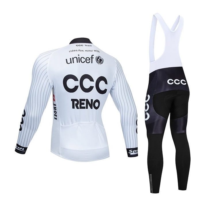 Equipación de ciclismo larga CCC para estar cómodo y fresco en tus rutas