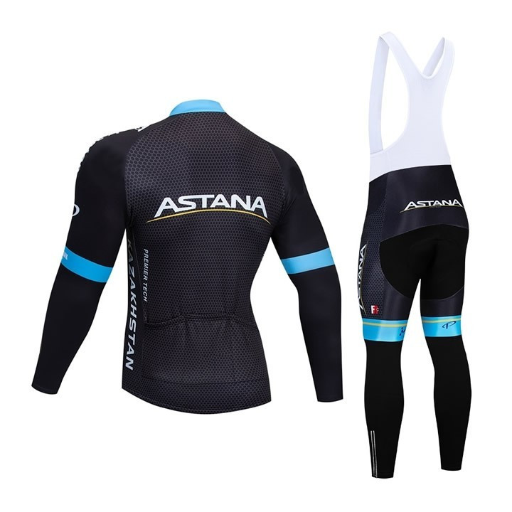 Equipación de ciclismo larga Astana: comodidad y calidad para tus rutas en bici