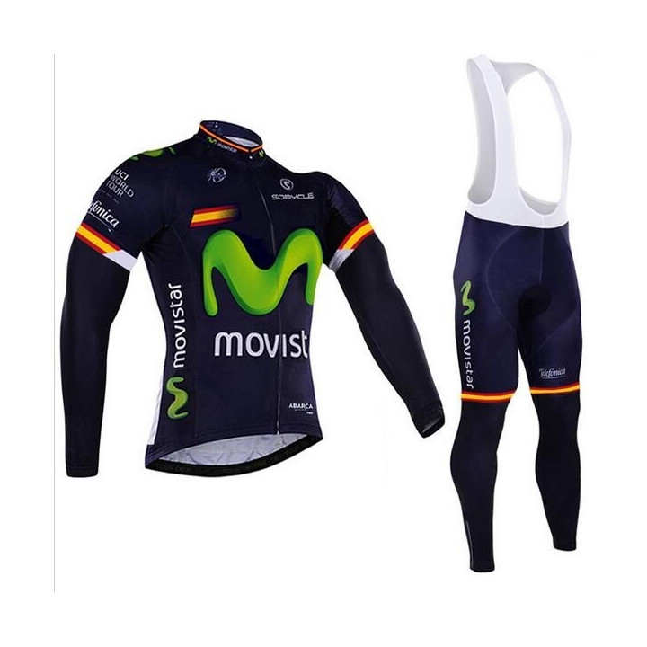 Equipación térmica de ciclismo Movistar para mantenerte cómodo y seco