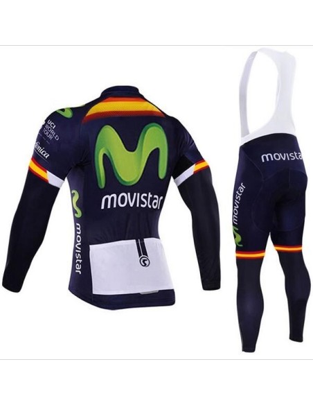 Equipación térmica de ciclismo Movistar para mantenerte cómodo y seco