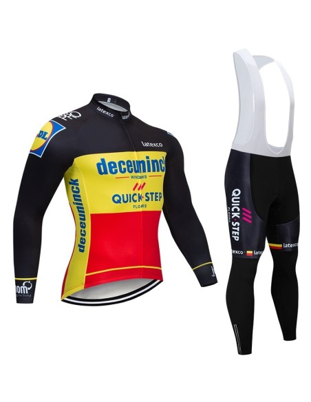 Equipación térmica de ciclismo Quick Step para mantenerte cómodo y seco en tus rutas