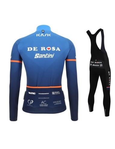 Equipación térmica de ciclismo rosa para estar cómodo en cada pedaleada