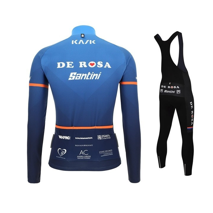 Equipación térmica de ciclismo rosa para estar cómodo en cada pedaleada