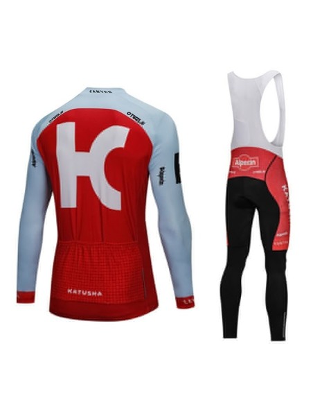 Equipación térmica Katusha para ciclistas que buscan comodidad y estilo