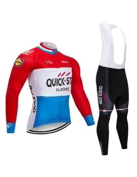Equipación térmica de ciclismo Quick Step para mantenerte cómodo y seco