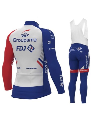 Equipación térmica de ciclismo Groupama FDJ para un pedaleo cómodo y fresco
