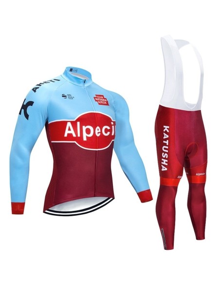 Equipación térmica Katusha para ciclistas que buscan comodidad y estilo