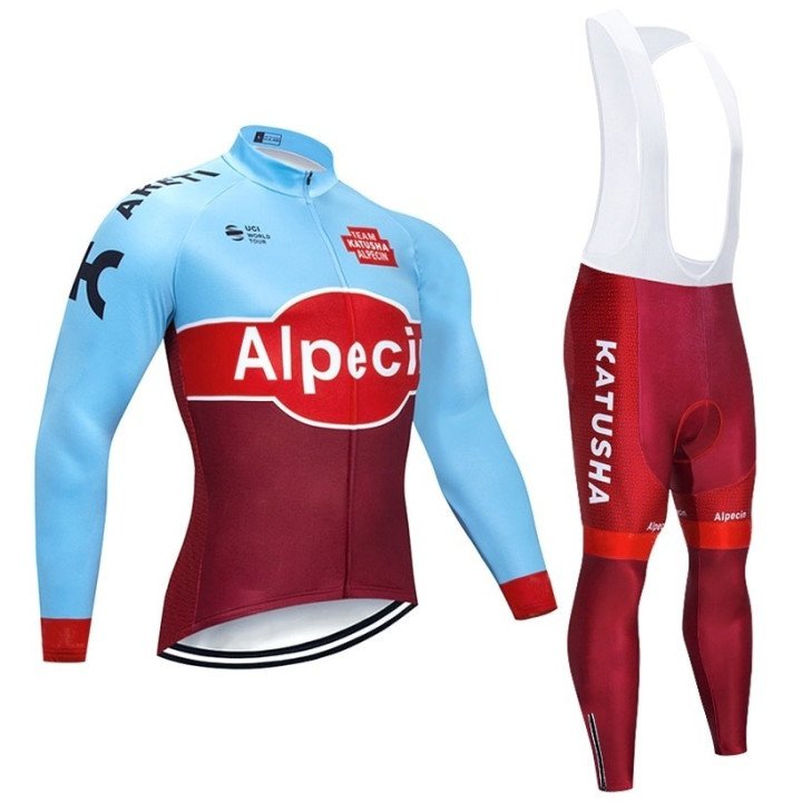 Equipación térmica Katusha para ciclistas que buscan comodidad y estilo