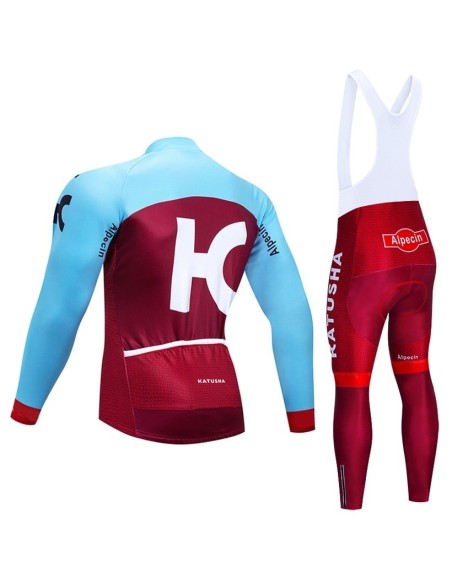Equipación térmica Katusha para ciclistas que buscan comodidad y estilo