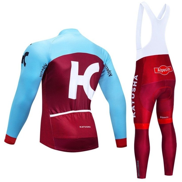 Equipación térmica Katusha para ciclistas que buscan comodidad y estilo