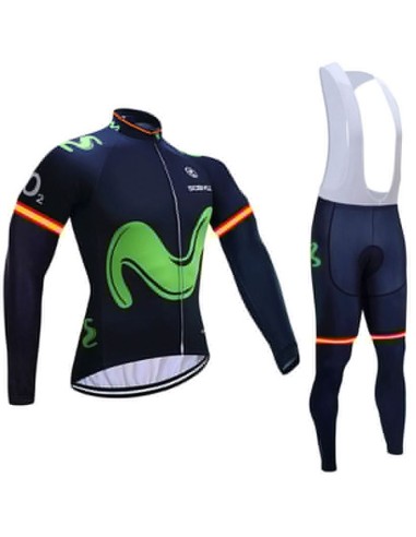 Equipación de ciclismo Térmica Movistar