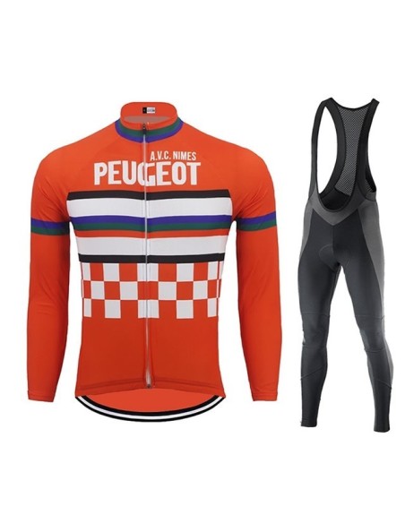 Equipación térmica de ciclismo Peugeot para mantenerte cómodo y seco