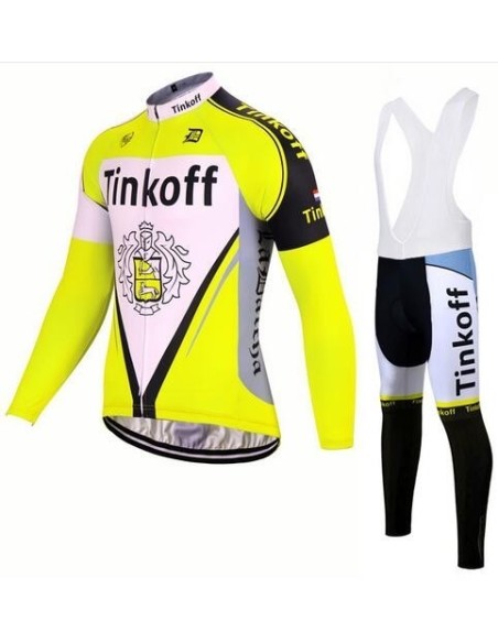 Equipación térmica Tinkoff para ciclistas que buscan confort y estilo