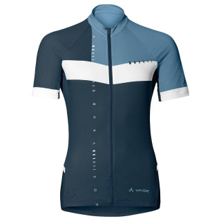 Maillot corto para mujer VAUDE Posta FZ en azul oscuro, comodidad y estilo para tus paseos en bici