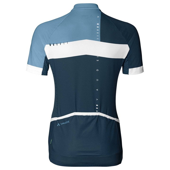 Maillot corto para mujer VAUDE Posta FZ en azul oscuro, comodidad y estilo para tus paseos en bici