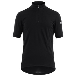Maillot corto Mille GTC C2 negro ASSOS: comodidad y frescura para tus rutas en bici
