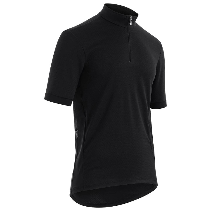 Maillot corto Mille GTC C2 negro ASSOS: comodidad y frescura para tus rutas en bici