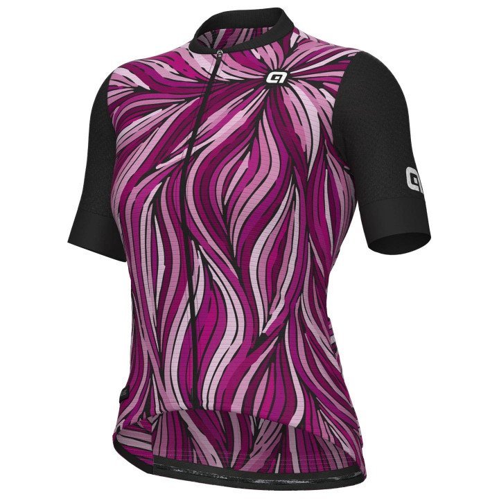 Maillot de ciclismo corto para mujer en fucsia, comodidad y estilo para tus rutas