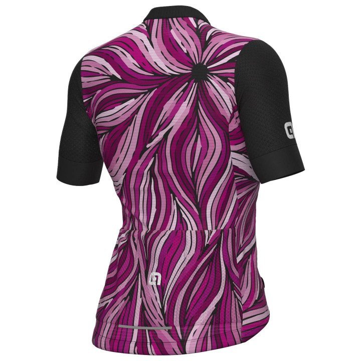Maillot de ciclismo corto para mujer en fucsia, comodidad y estilo para tus rutas